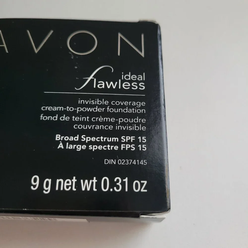 Avon Ideal Flawless Invisible Coverage Cream-To-Powder Foundation NUDE C103 NOS - Picture 4 of 6